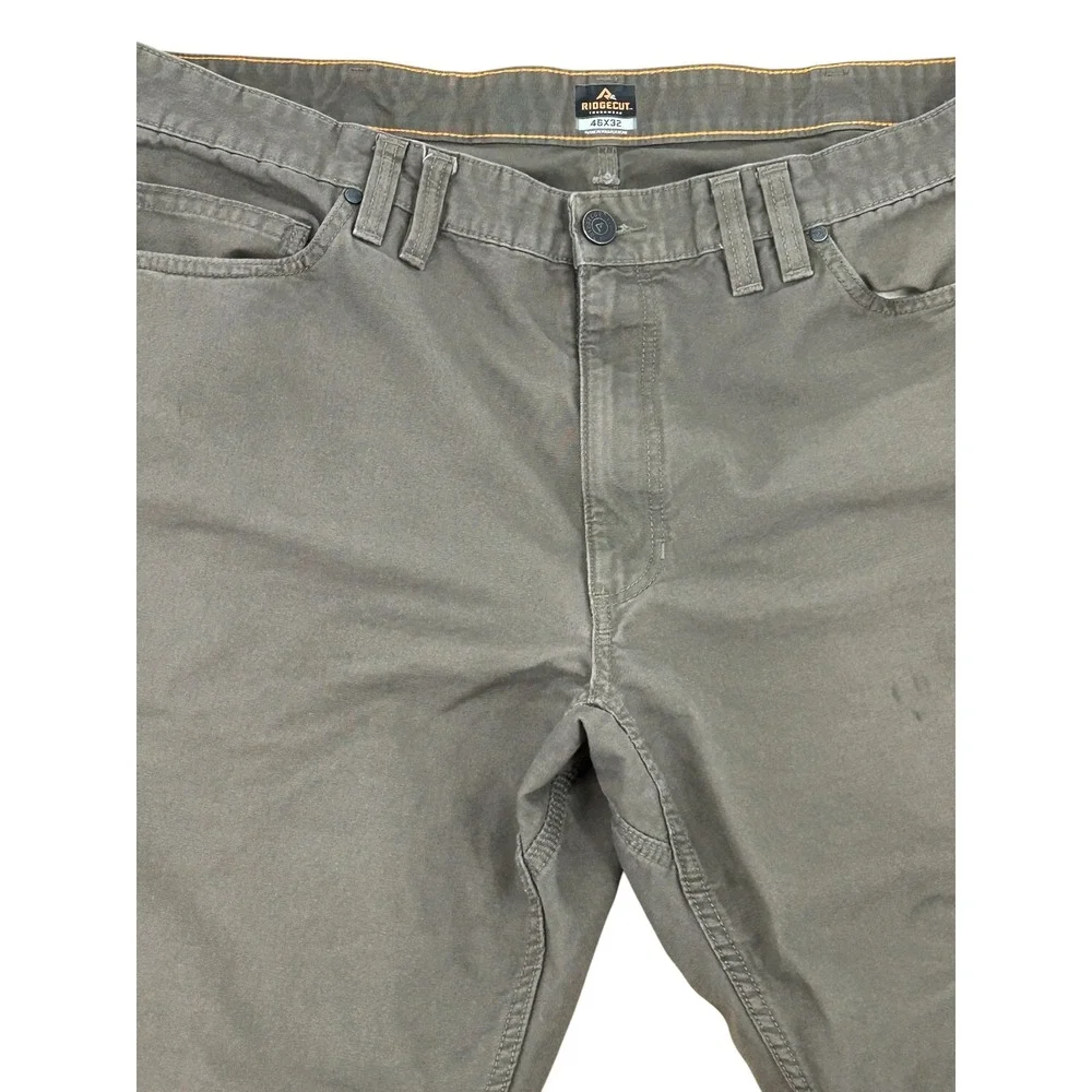 Ridgecut Toughwear Mens Canvas‎ Carpenter Pants Gray 46x32